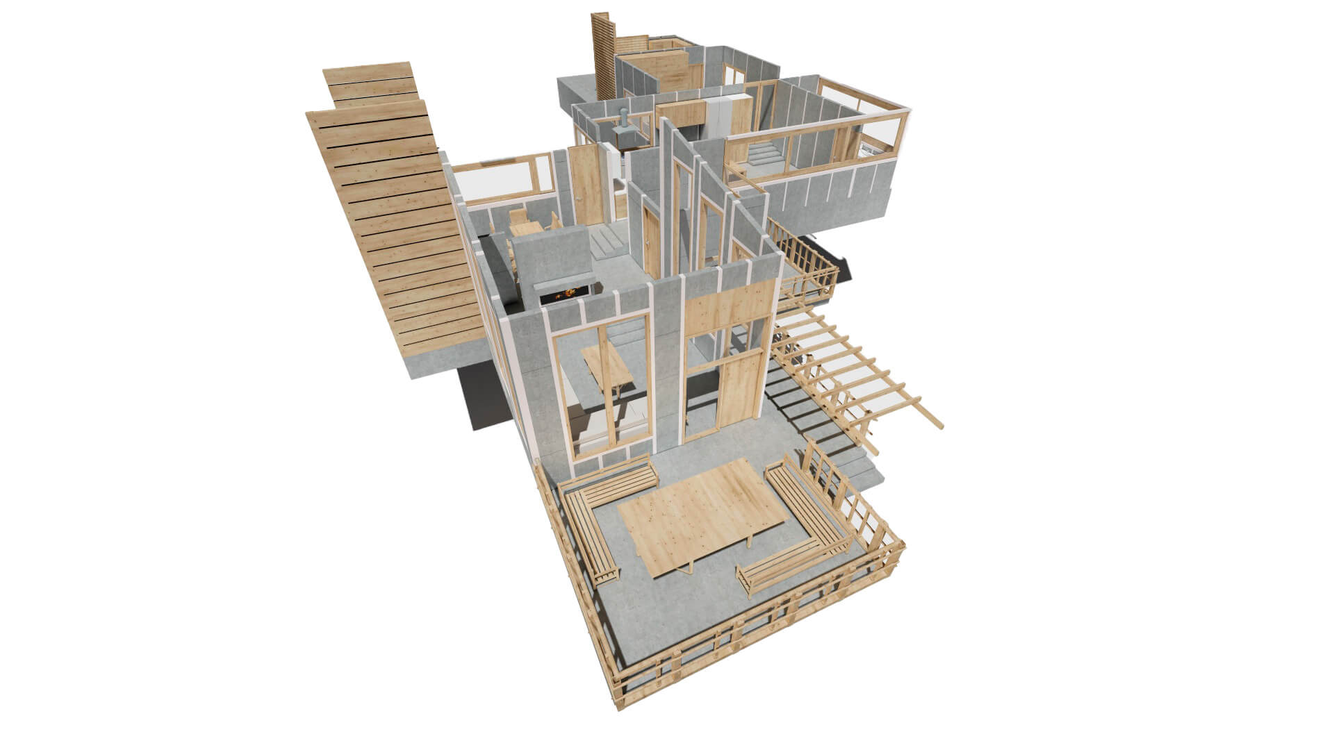 armado modular de casa prefabricada