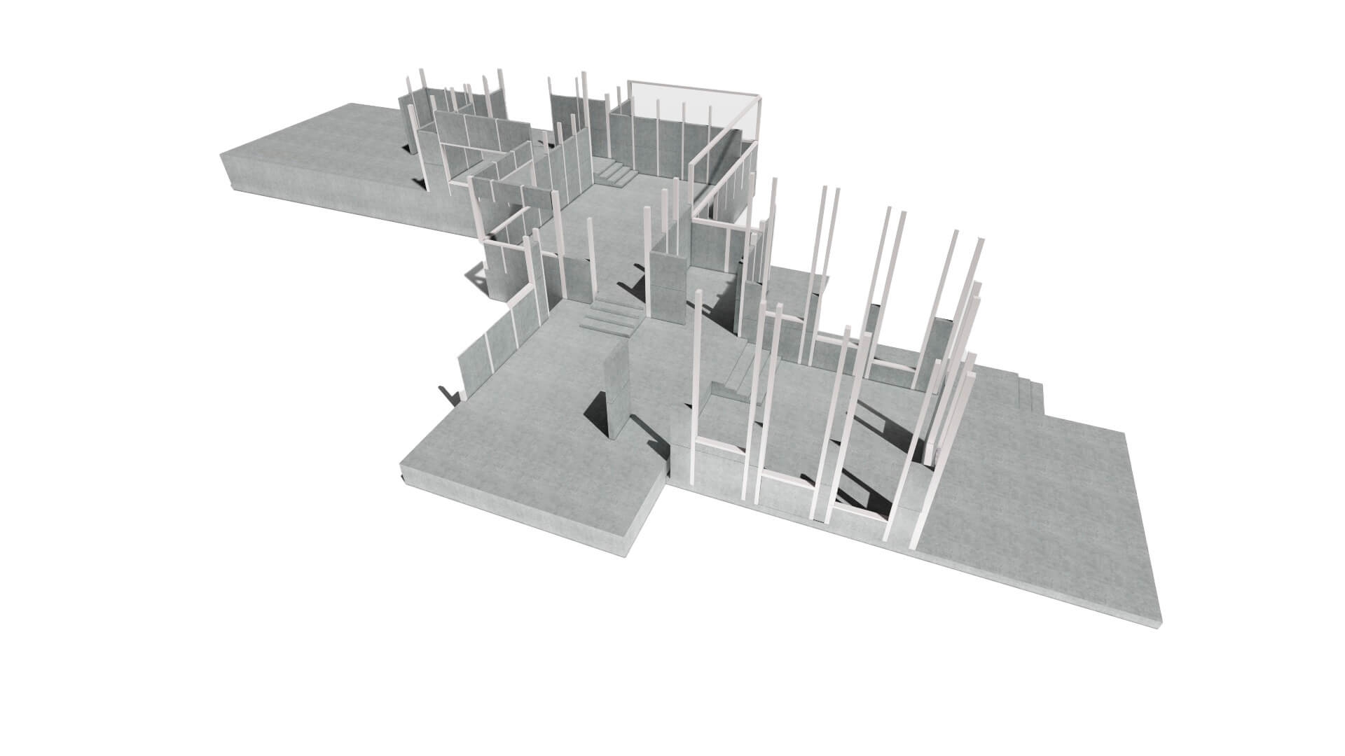montaje laminas de concreto para casa prefabricada